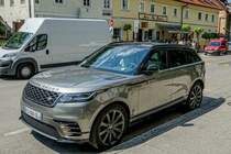 Land Rover Range Rover Velar, fotografiert in Ljubljana am 18.08.2018.