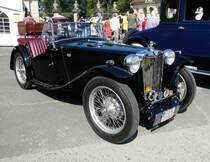 =MG, ausgestellt bei Blech & Barock im Juli 2018 auf dem Gelände von Schloß Fasanerie bei Eichenzell