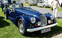 =Morgan Plus 8, ausgestellt bei Blech & Barock im Juli 2018 auf dem Gelände von Schloß Fasanerie bei Eichenzell