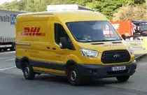 =Ford Transit von DHL rastet an der A 3 im September 2018