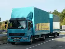 =DAF LF-Hängerzug rastet an der A 3 im September 2018