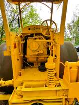 =Führerstand der Ruthemeyer-Dreiradwalze der Firma BOCK in Hünfeld, 09-2018