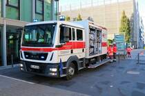 DRK Bezirksverband Frankfurt MAN TGM GW am 29.09.18 bei der Katastrophenschutzübung Frankopia in Frankfurt am Main Osthafen