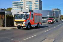Feuerwehr Frankfurt am Main Mercedes Benz LF20 (Florian Frankfurt 39/44) Sossenheim am 29.09.18 bei der Katastrophenschutzübung Frankopia in Frankfurt am Main Osthafen