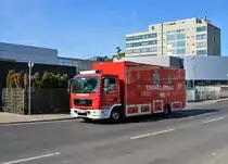 Feuerwehr Frankfurt am Main MAN TGM ELW2 am 29.09.18 bei der Katastrophenschutzübung Frankopia in Frankfurt am Main Osthafen