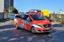 Berufsfeuerwehr Frankfurt am Main Mercedes Benz Vito ELW B-Dienst (Florian Frankfurt 1/11) am 29.09.18 bei der Katastrophenschutzübung Frankopia in Frankfurt am Main Osthafen