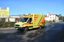 Mercedes Benz Sprinter am 29.09.18 bei der Katastrophenschutzübung Frankopia in Frankfurt am Main Osthafen