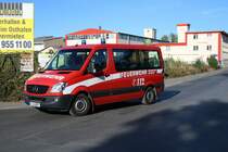 Feuerwehr Frankfurt am Main Mercedes Benz Sprinter MTW (Florian Frankfurt 32/19-1) am 29.09.18 bei der Katastrophenschutzübung Frankopia in Frankfurt am Main Osthafen
