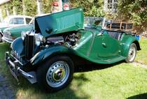 =MG A 19 TD, Bj. 1953, ausgestellt bei Blech & Barock im Juli 2018 auf dem Gelände von Schloß Fasanerie bei Eichenzell