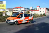 Feuerwehr Frankfurt am Main Mercedes Benz Vito KdoW C-Dienst am 29.09.18 bei der Katastrophenschutzübung Frankopia in Frankfurt am Main Osthafen