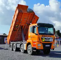 =MAN TGS 35.460 der Firma BOCK, steht beim Fuldaer Autotag 2018 im August