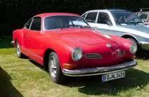 =Karmann Ghia, gesehen bei Blech & Barock im Juli 2018 auf dem Gelände von Schloß Fasanerie bei Eichenzell