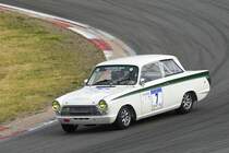 Ford Lotus Cortina, ccm 1593, Bj. 1965 im Rennen 7 - AvD-Tourenwagen- und GT Trophäe, 46. AvD-Oldtimer-Grand-Prix am 11.Aug2018.