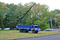 THW Offenbach MAN LKW mit Ladekran (Heros OF 36 / 46) am 03.10.18 beim Tag der offenen Tür 