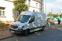 VGF Mercedes Benz Sprinter am 06.10.18 bei der Fahrzeugparade der VGF in Heddernheim zum Jubiläum 50 Jahre U-Bahn Frankfurt am Main