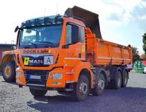 =MAN TGS 35.440 der Firma BOCK, steht beim Fuldaer Autotag 2018 im August