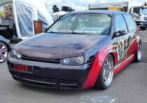 =VW Golf IV von CAR CUSTOM CLUB FULDA, steht beim Fuldaer Autotag 2018 im August
