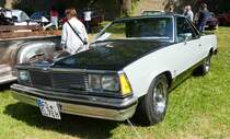 Chevrolet El Camino, Bj. 1979, 5,0 l V 8, 170 PS, steht bei Blech & Barock im Juli 2018 auf dem Gelände von Schloß Fasanerie bei Eichenzell 1