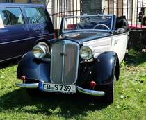 =DKW F-Serie, ausgestellt bei Blech & Barock im Juli 2018 auf dem Gelände von Schloß Fasanerie bei Eichenzell