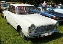 =Ford Taunus 12 M, ausgestellt bei Blech & Barock im Juli 2018 auf dem Gelände von Schloß Fasanerie bei Eichenzell