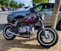 =BMW, steht auf dem Besucherparkplatz beim Fuldaer Autotag 2018 im August