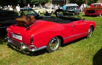 =Karmann Ghia, ausgestellt bei Blech & Barock im Juli 2018 auf dem Gelände von Schloß Fasanerie bei Eichenzell