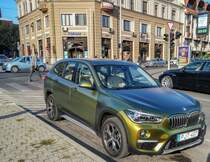 BMW X1 (F48 Reihe) in Sonderlackierung, fotografiert am 04.10.2018 in Pecs, HU