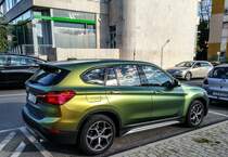 BMW X1 (F48 Reihe) in Sonderlackierung, fotografiert am 04.10.2018 in Pecs, HU