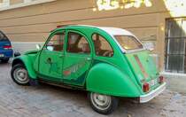 Citroen 2CV alias Ente am 17.18.2018 in Pecs, HU.