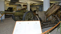 Eine leichte Feldkanone 18 Mitte August 2018 in der Wehrtechnischen Studiensammlung Koblenz.