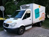 Mercedes Sprinter mit Kofferaufbau in Neubrandenburg am 15.06.2018