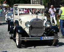 =Ford A, auf dem Weg zu Blech & Barock im Juli 2018 auf dem Gelände von Schloß Fasanerie bei Eichenzell