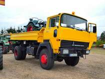 =Magirus Deutz 310 D 16 steht bei den Traktorfreunden Mackenzell im September 2018
