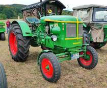 =Deutz F2L514/53, Bj. 1955, steht bei den Traktorfreunden Mackenzell im September 2018

