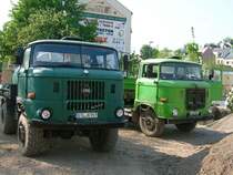 W50LA/F�K und W50L/K standen zur Pause nebeneinander auf der Baustelle