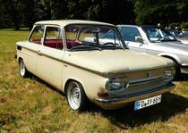 =NSU Prinz 1000 C, ausgestellt bei Blech & Barock im Juli 2018 auf dem Gelände von Schloß Fasanerie bei Eichenzell