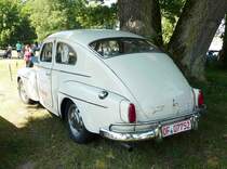 =Volvo P 544 Sport, Bj. 1956, 70 PS, ausgestellt bei Blech & Barock im Juli 2018 auf dem Gelände von Schloß Fasanerie bei Eichenzell