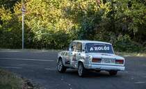Lada 2107 auf dem 52. Mecsek Rallye, Oktober 2018.