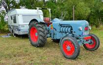 =Eicher EM 600, steht bei den Traktorfreunden Mackenzell im September 2018