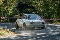 Alfa-Romeo Giulia Sprint GT auf dem Mecsek Rallye, Oktober, 2018.