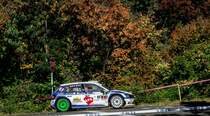 Skoda Fabia R5 auf dem Mecsek Rallye, Oktober, 2018.