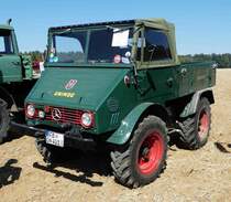 =Unimog 401-403, Bj. 1954, 25 PS, ausgestellt am Baiersröder Hof im August 2018