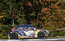 Hyundai i20 R5 auf dem Mecsek Rallye, Oktober 2018.