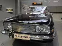 in Gemeinschaftsarbeit vom Automobilwerk Eisenach (AWE) und dem Automobilwerk Zwickau (AWZ) aus dem Jahre 1961 wurde der P100 als möglicher Nachfolger des Trabant´s gehandelt. (August Horch Museum Zwickau, August 2018)