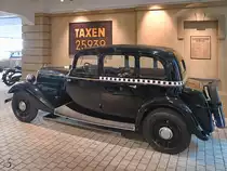 Eine Wanderer W22 Limousine als Taxi. (August Horch Museum Zwickau, August 2018)
