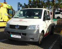=VW T5 des Bauunternehmens FEUERSTEIN und GEHRING steht im Oktober 2018 in Fulda