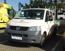 =VW T5 des Bauunternehmens FEUERSTEIN und GEHRING steht im Oktober 2018 in Fulda