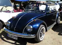 =VW Käfer Cabrio, gesehen am Baiersröder Hof im August 2018