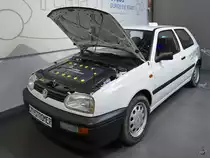 Ein VW Golf III City Stromer Anfang August 2018 im August Horch Museum Zwickau.