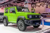 2019-er Suzuki Jimny. Aufnahme: Auto Zürich 2018.
